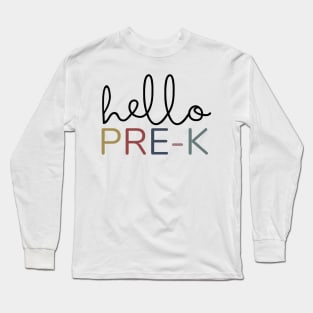 HELLO PRE-K Long Sleeve T-Shirt